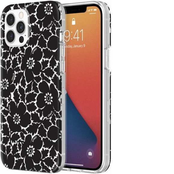 Coach Black Floral Case for iPhone 12 PRO MAX